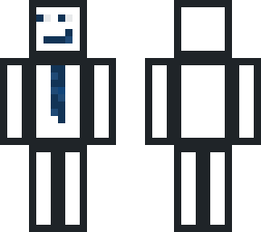 White blue tie | Minecraft Skin