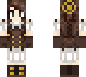 steampunk blacksmith brunette