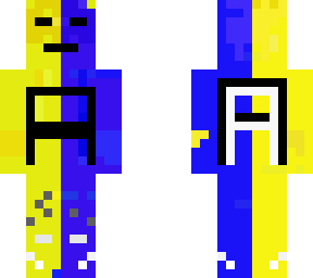 yellow and blue man