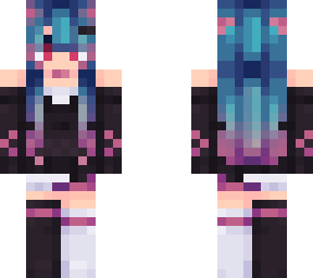 - demon girl | pink and blue