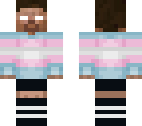 trans icon herobrine but i added cute stockings