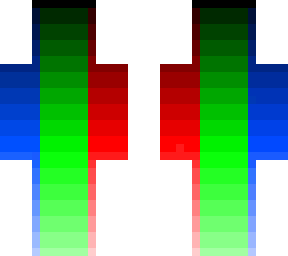 blue green red gradient guy