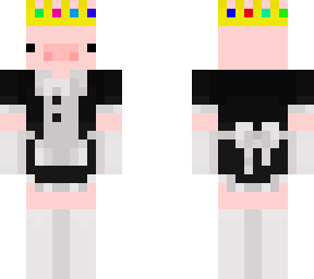 goofy pig with crown