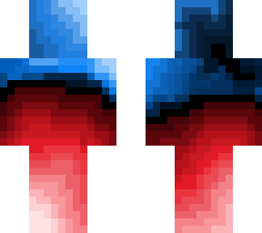 blue and red