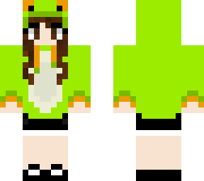 hooded frog girl