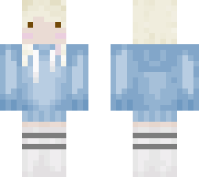 me blue hoodie and socks