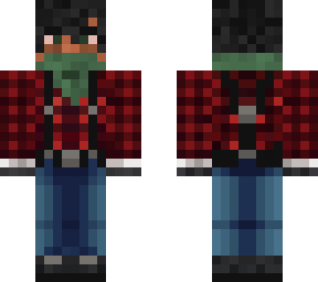 plaid n scarf