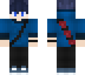 rin okumura (beyond the snow saga blue hoodie)