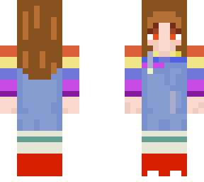 rainbow girl cut