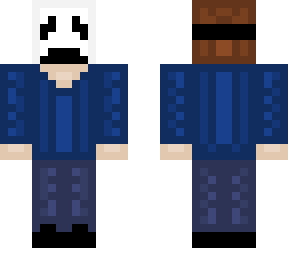 scary mask of man