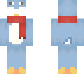 blue goofy penguin