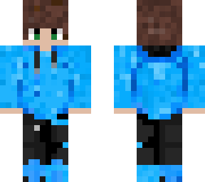 blue hoodie