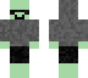 hooded green blob