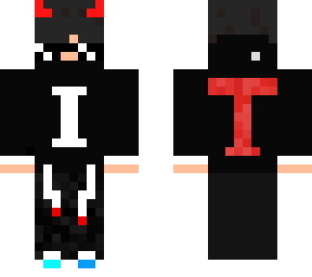 ishad gaming's skin (black and white) stylish with neck