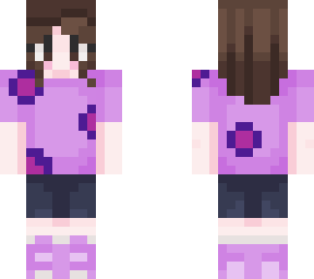 purple flower girl