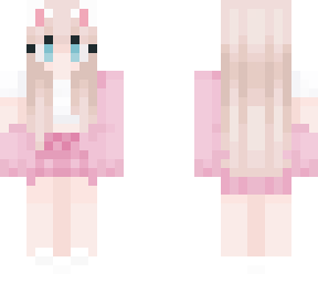 blonde with cat ears
