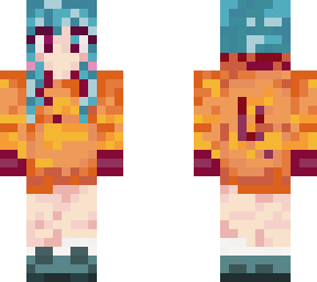 blue hair girl