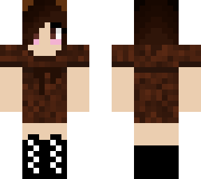 cute girl with bear ears
