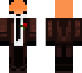 fox with red brown suit