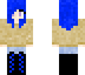 blue with sweater