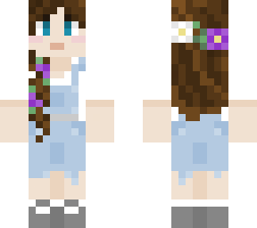 flower crown in overalls