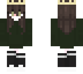 green sweater