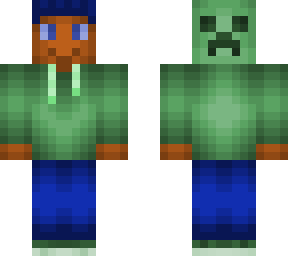 guy in creeper hoodie