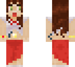 long red skirt