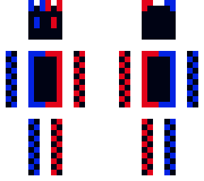 red and blue dreadhead