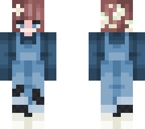 blue overalls
