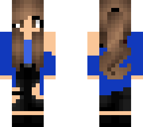 blue teen girl