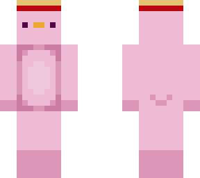pink chick with hat skin
