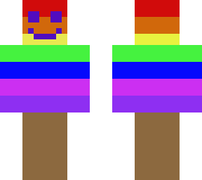 rainbow popsicle with blueberry face