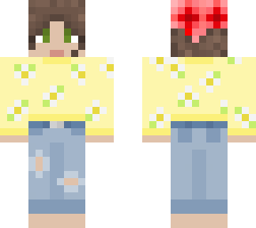 yellow daisy sweater