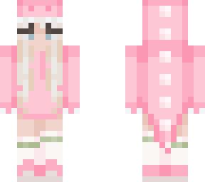 blond pink dino girl