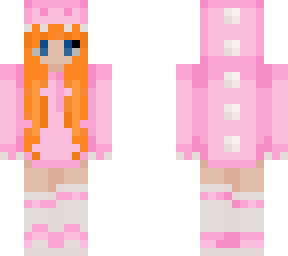pink dino redhead girl