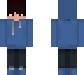 blue hoodie boy