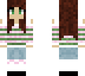 cute girl pink green clothes