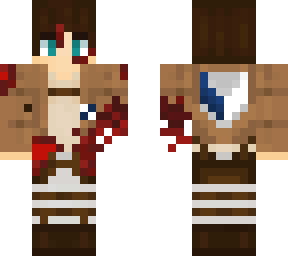 eren yeager with arm bit off