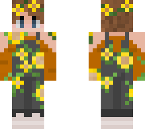 flowers and overalls