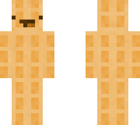 waffle with skeppy face