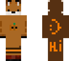 wild orange fox