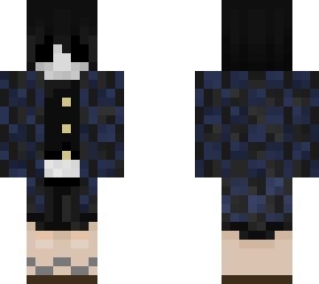 masked blue kimono