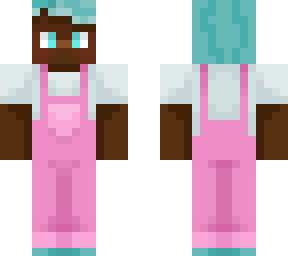 pink overalls