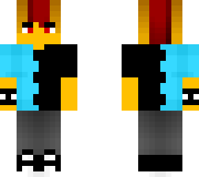 male - punk - blue n black - spiky wristband