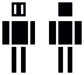 black and white skin