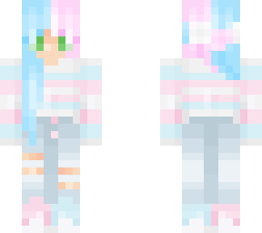 candy girl skin (blue and pink)