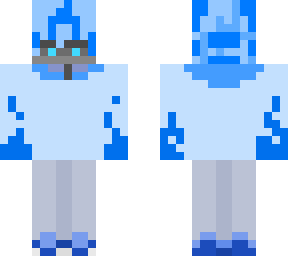 cool blue man