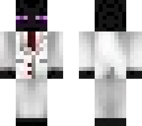 enderman with a white suit