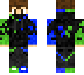 green/blue creeper boy
